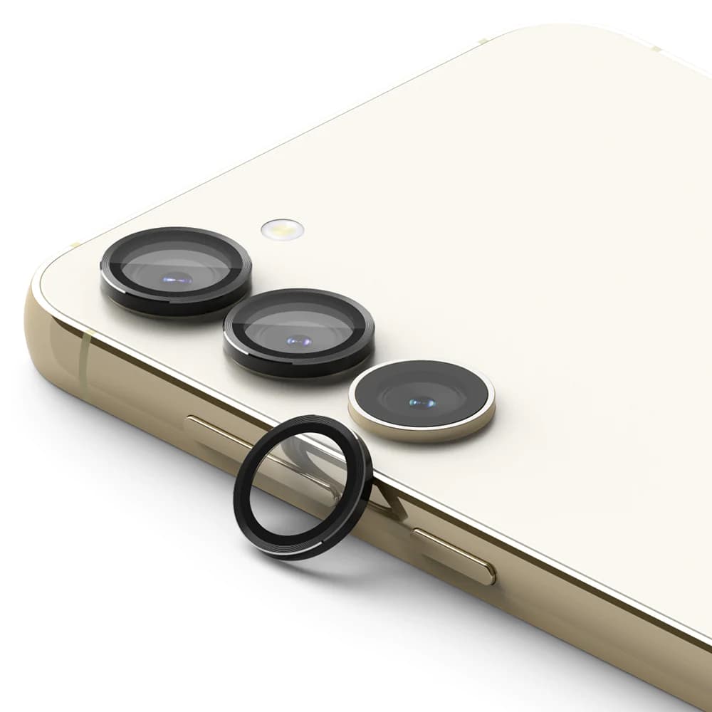 Предпазни стъклени лещи за камерата на Samsung Galaxy S23, Samsung Galaxy S23 Plus - Ringke Metal Camera Lens Frame Glass (черен)