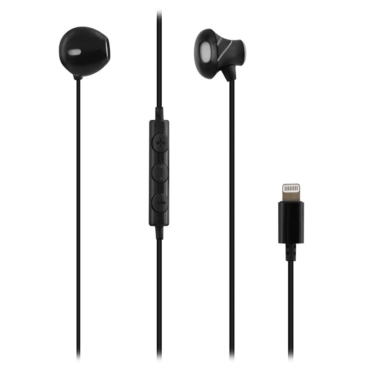Слушалки TNB Curv (ESCURVBK), микрофон, Lightning, черни