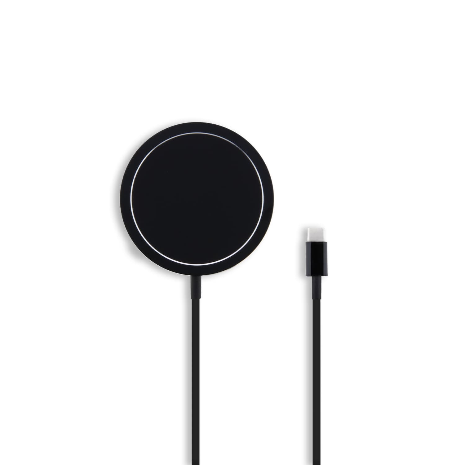 Поставка (пад) за безжично зареждане за iPhone с MagSafe - Karl Lagerfeld Ikonik NFT USB-C Magnetic Wireless Qi Charger 15W (черен)