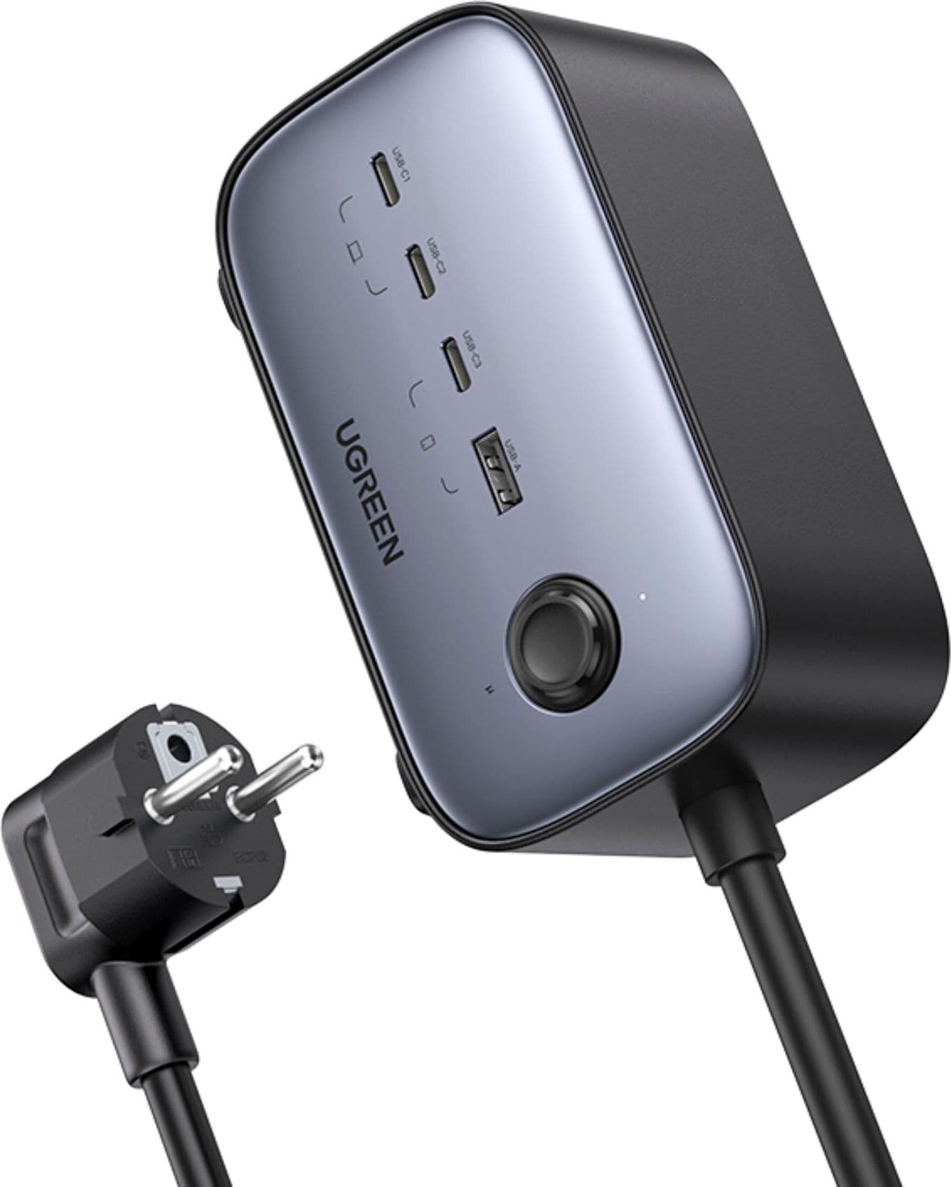 6 В 1 УНИВЕРСАЛНО ЗАРЯДНО УСТРОЙСТВО CD270 Desk 220V 3xUSB-C 1xUSBA 2хАС UGREEN