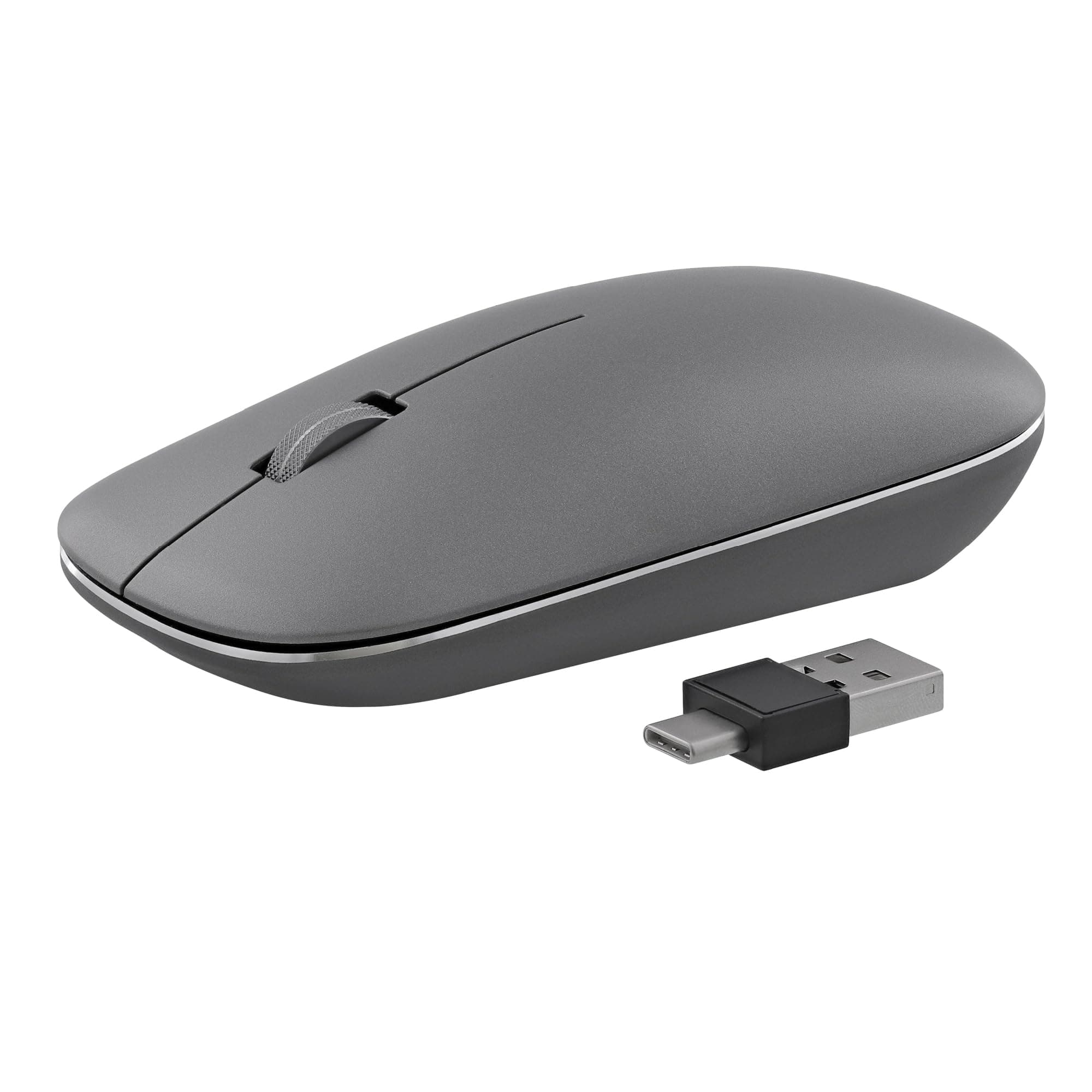 Мишка TnB iClick, (1600 dpi), безжична, Bluetooth, USB, сива