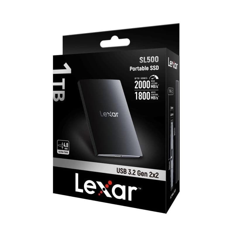 ПРЕНОСИМО SSD SL500 1TB USB 3.2 2000/1800MB/s LEXAR