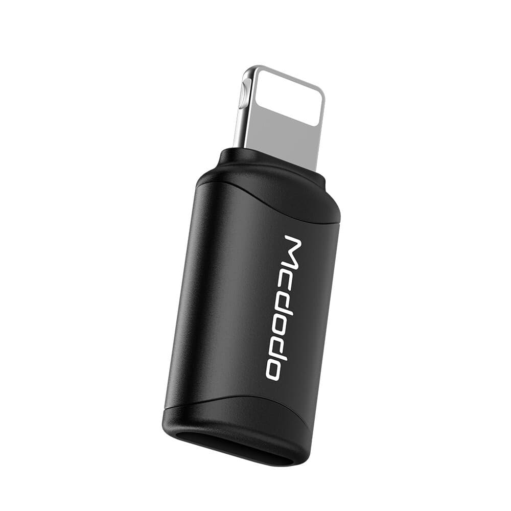 Mcdodo USB-C to Lightning Аdapter - Lightning към USB-C адаптер за iPhone, iPad и iPod с Lightning порт (черен)