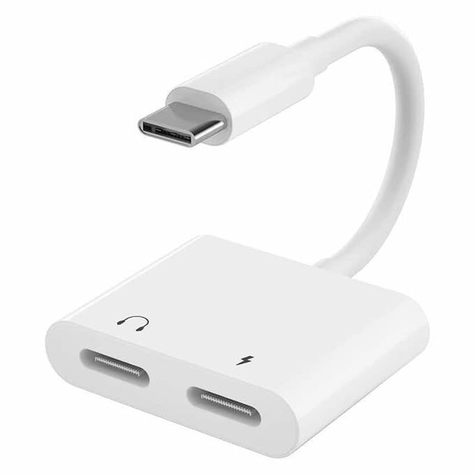 Активен адаптер от USB-C мъжко към 2xUSB-C женско (6 см) - Audio Logic Active Male USB-C to 2xUSB-C Female Adapter Splitter (бял)