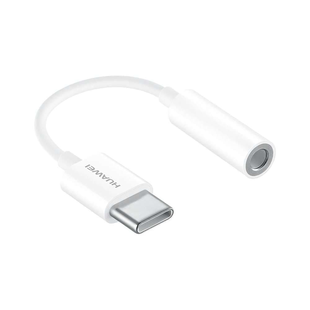 Пасивен адаптер USB-C към аудио 3.5 мм. за устройства с USB-C порт - Huawei USB-C to 3.5mm Cable CM20 (бял)