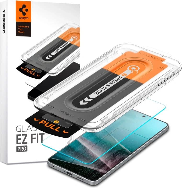 Стъклено защитно покритие за дисплея на Samsung Galaxy S25 Edge - Spigen Glass tR EZ Fit HD Tempered Glass (прозрачен)