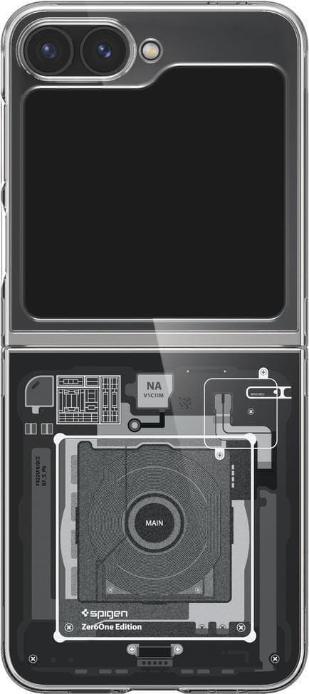 Качествен поликарбонатов кейс за Samsung Galaxy Z Flip6 - Spigen AirSkin Zero One Case (прозрачен)