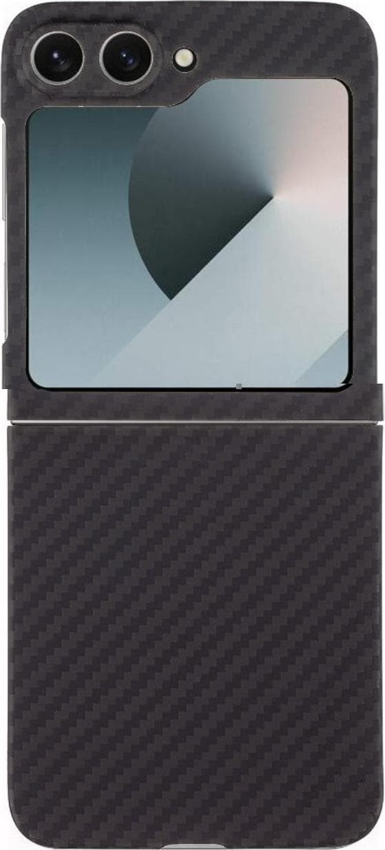 Кевларен кейс с MagSafe за Samsung Galaxy Z Flip6 (черен) - Tactical MagForce Aramid Case
