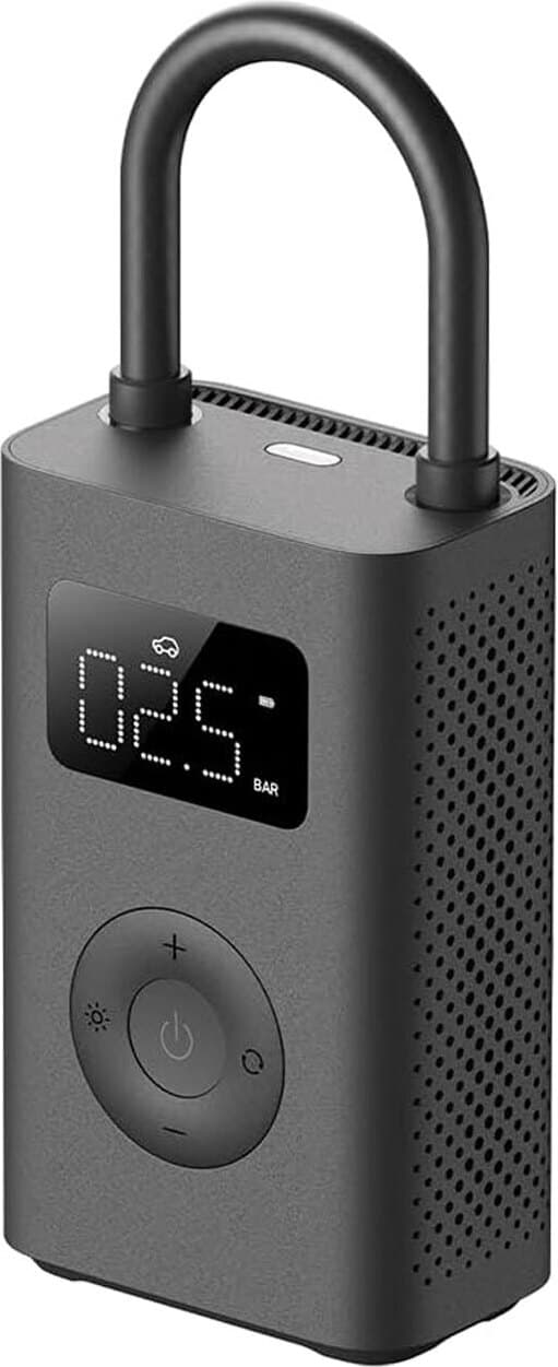 Компресор за автомобилни гуми с вградена 2000 mAh батерия - Xiaomi Mi Portable Air Pump 2 Compressor (черен)