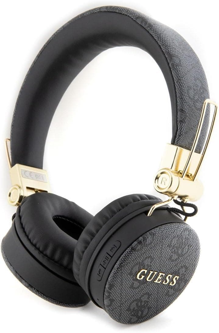 Слушалки Guess GUBH704GEMK, безжични, микрофон, Bluetooth, до 32 часа време на работа, черни