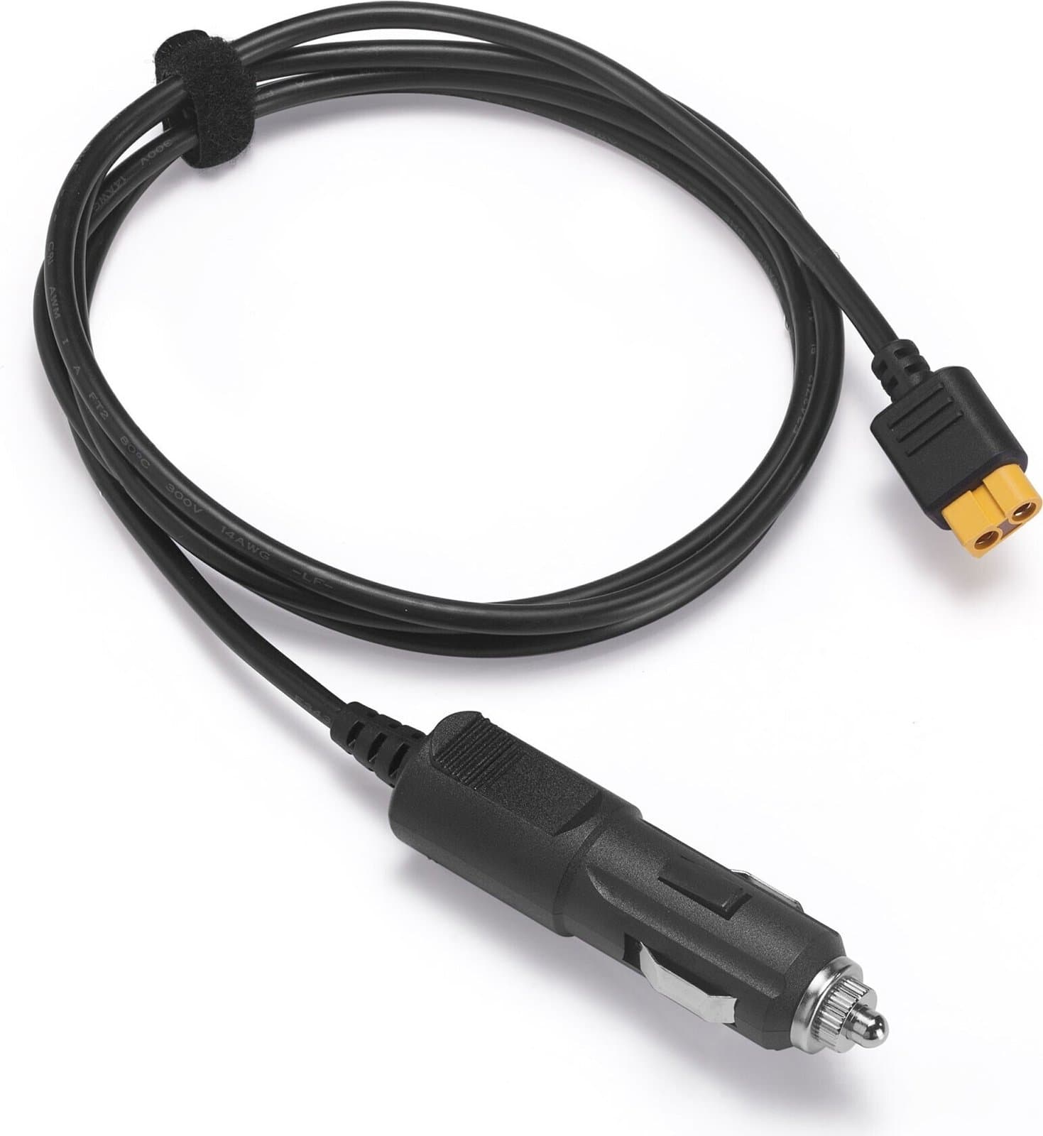 Кабел за зареждане на EcoFlow електроцентрали от запалката на автомобил - EcoFlow Car Charging Cable XT60 (черен)