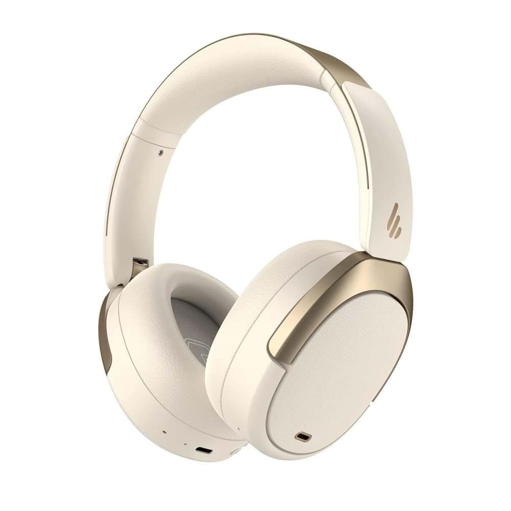 Слушалки Edifier WH950NB Ivory, безжични, микрофон, Bluetooth, 40mm драйвери, до 55 часа време на работа, бели