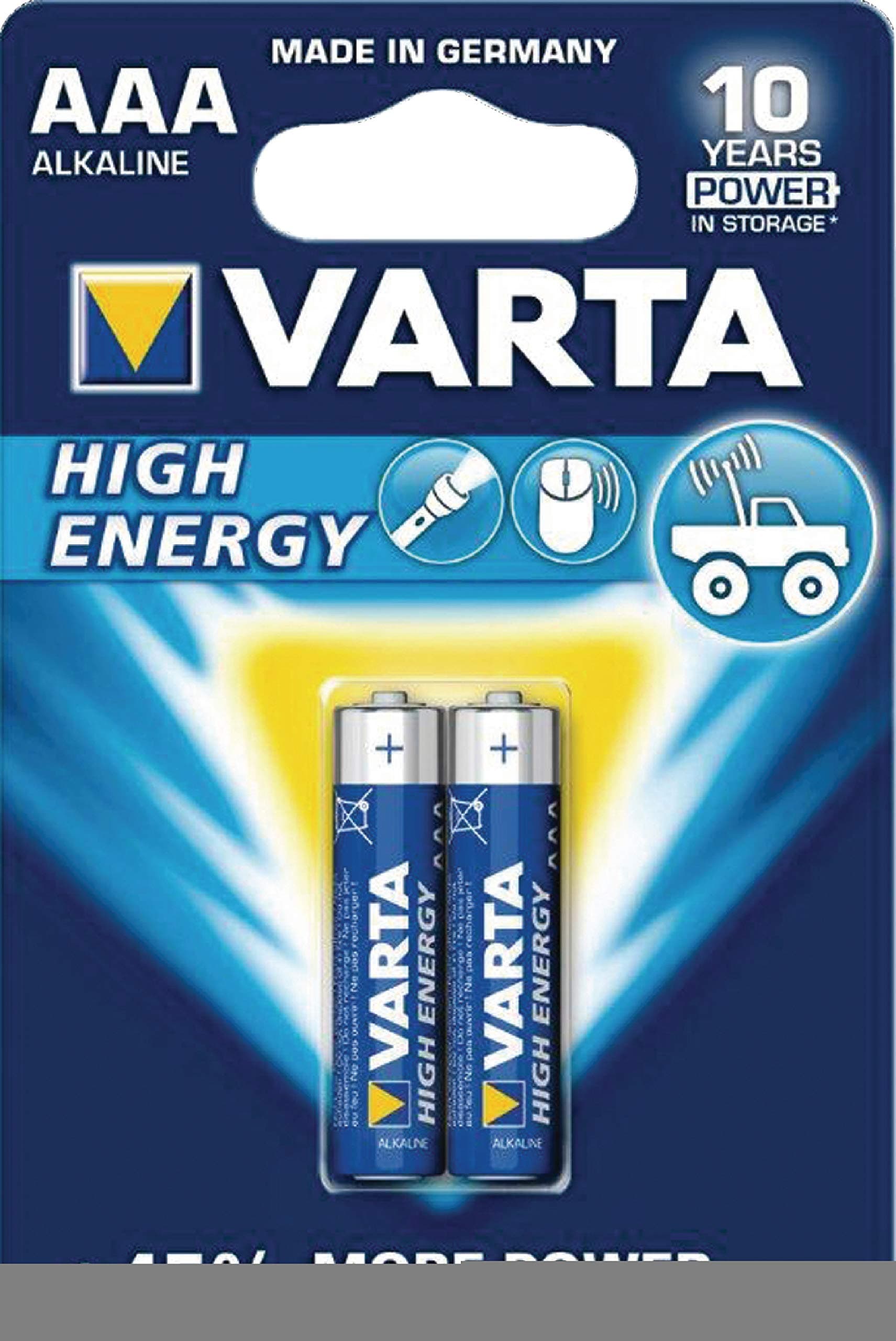 Алкални батерии Varta Longlife Power AAA, 2бр