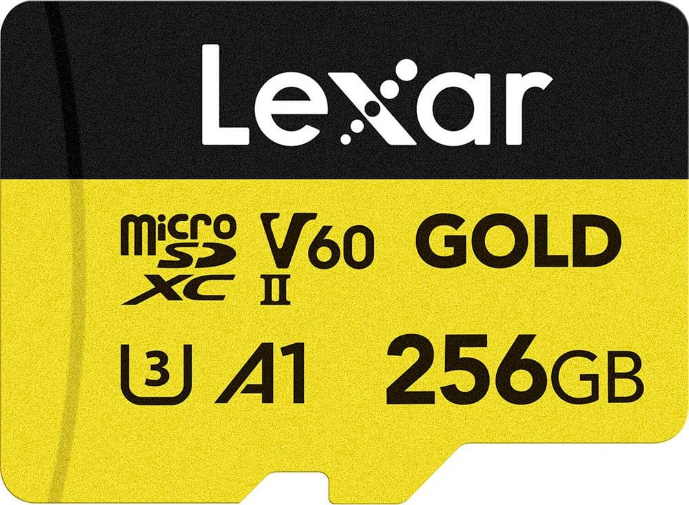КАРТА ПАМЕТ ЗАЛАТНО Micro SDXC 256GB 280/180MB/S UHS-II,A1,V60,U3 LEXAR