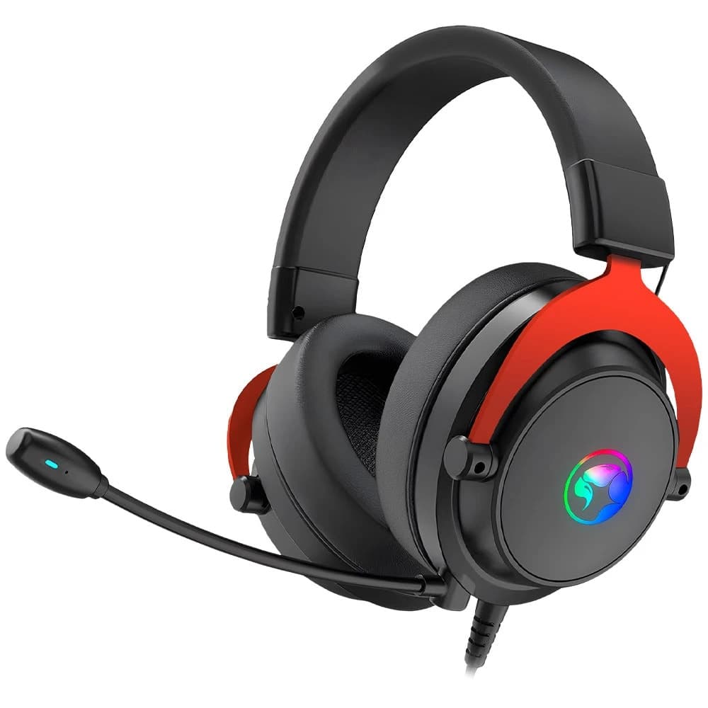 Слушалки Marvo HG9067, микрофон, 50mm драйвери, 7.1 Virtual Surround, RGB подсветка, USB, черни