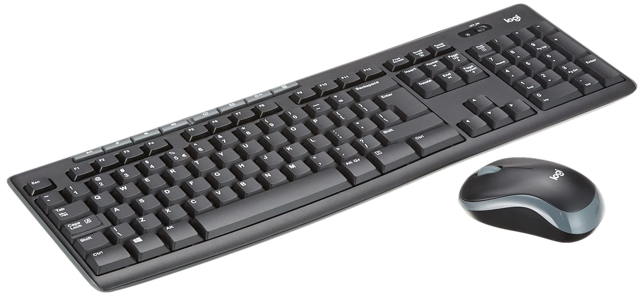 Комплект клавиатура и мишка Logitech MK270, безжични, черни, USB, кирилизация по БДС