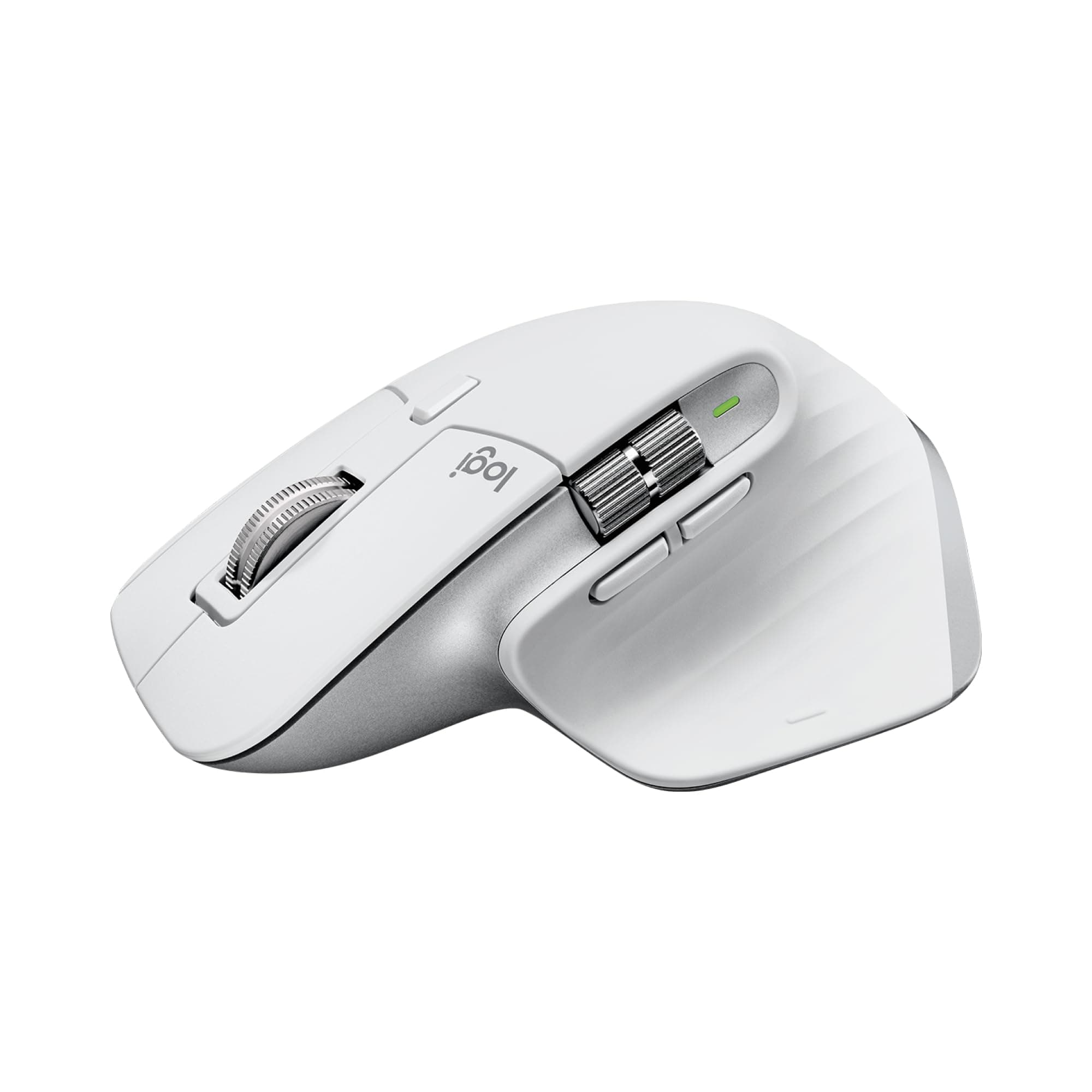 Мишка Logitech MX Master 3S, оптична (8000 dpi), безжична, USB, Bluetooth, 7 бутона, светло сива