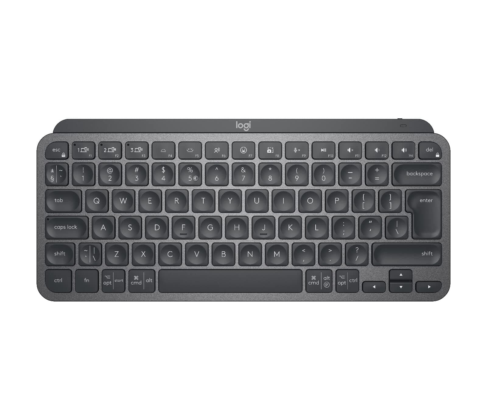 Клавиатура Logitech MX Keys Mini (920-010498), безжична, черна, Bluetooth