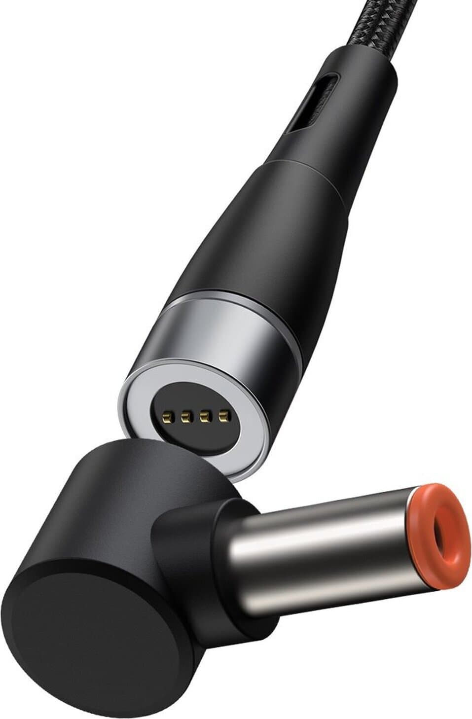 USB-C кабел с магнитен адаптер за Lenovo лаптопи (7.9x5.5мм) (200 см) - Baseus Magnetic Zinc Cable (CATXC-Y01) (черен)