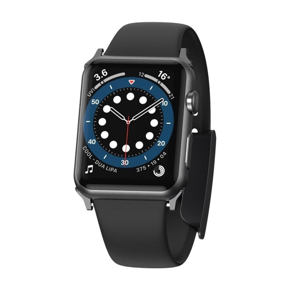 Силиконова каишка за Apple Watch 38мм, 40мм, 41мм - Baseus Slip-Thru Silicone Watch Band (LBWSE-01) (черен)