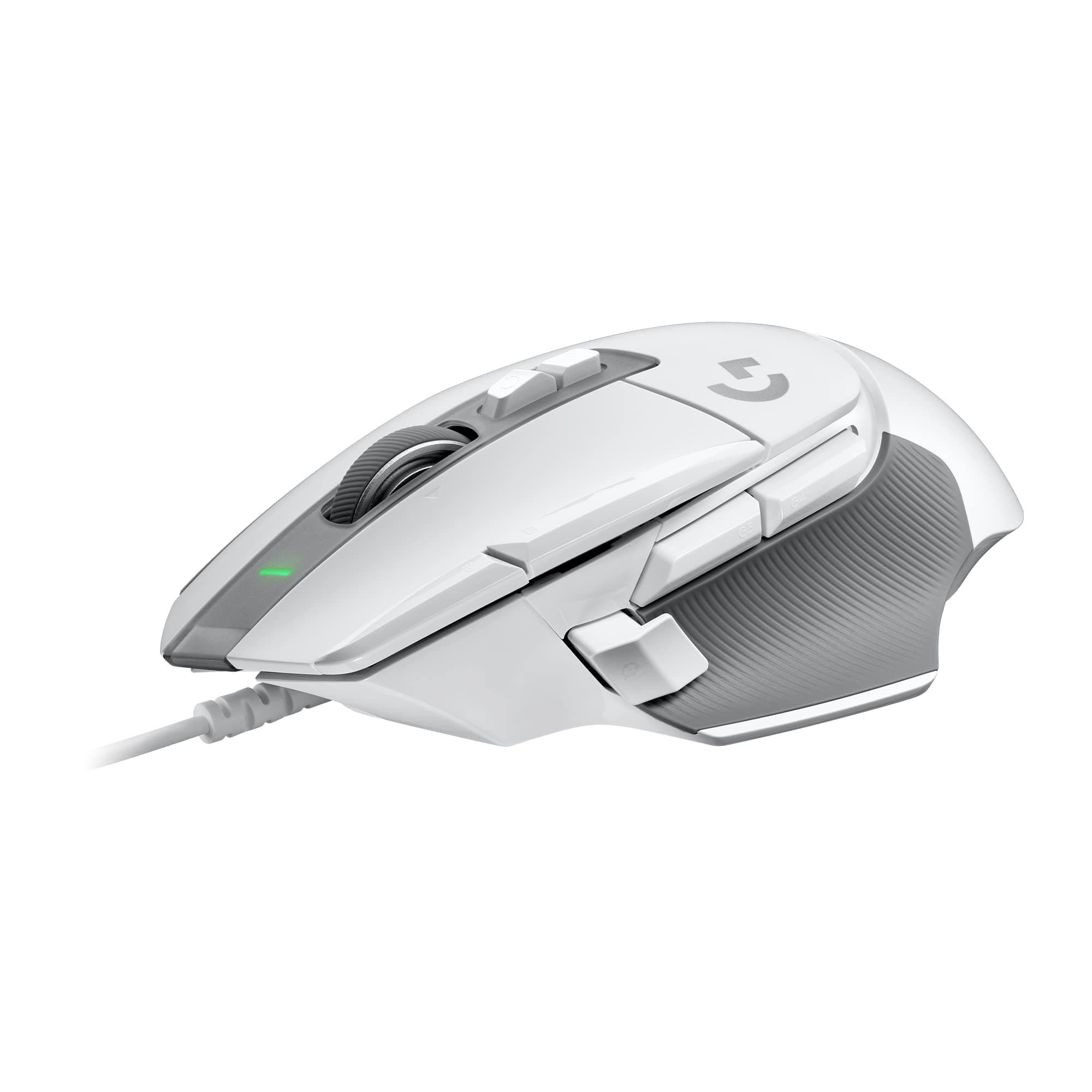 Мишка Logitech G502 X, оптична (25 600dpi), USB, бяла, гейминг