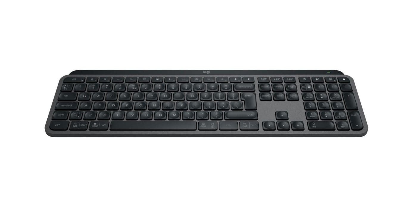 Клавиатура Logitech MX Keys S, безжична, USB-C rechargeable, US International, черна, USB