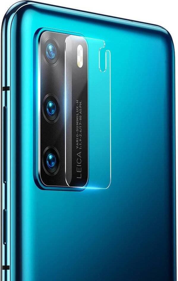 Предпазно стъклено покритие за камерата на Huawei P40 (прозрачни) - Baseus Lens Tempered Glass Protector (2 броя)