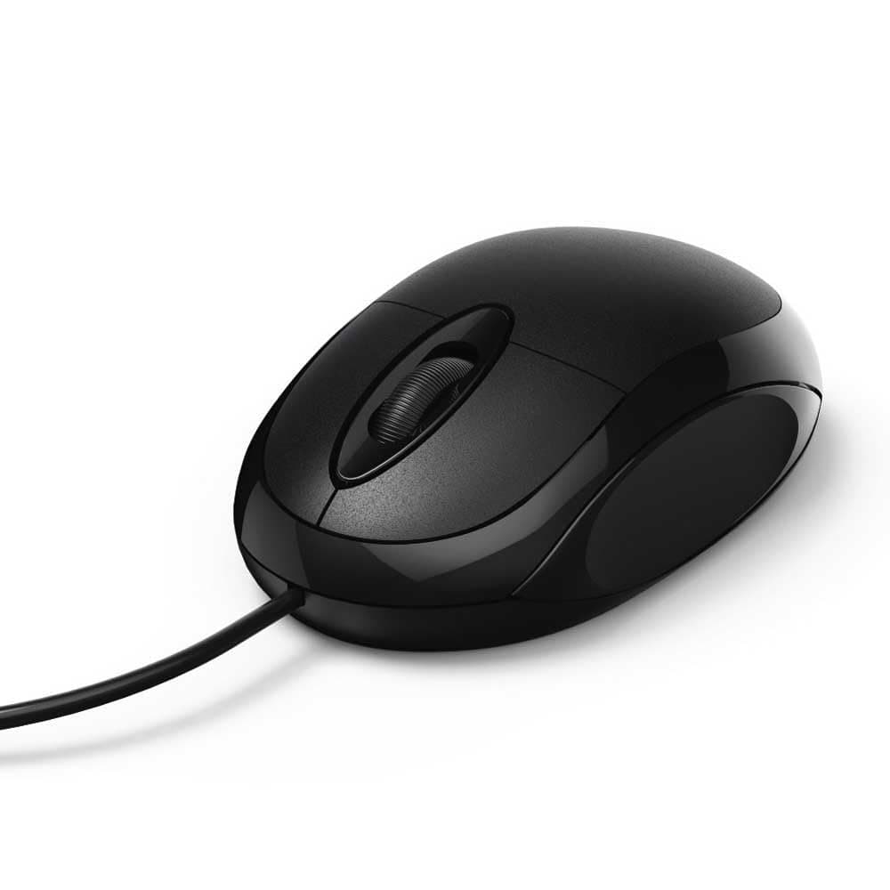 Мишка Hama MC-100, оптична(1000 dpi), 3 бутона, USB, черна
