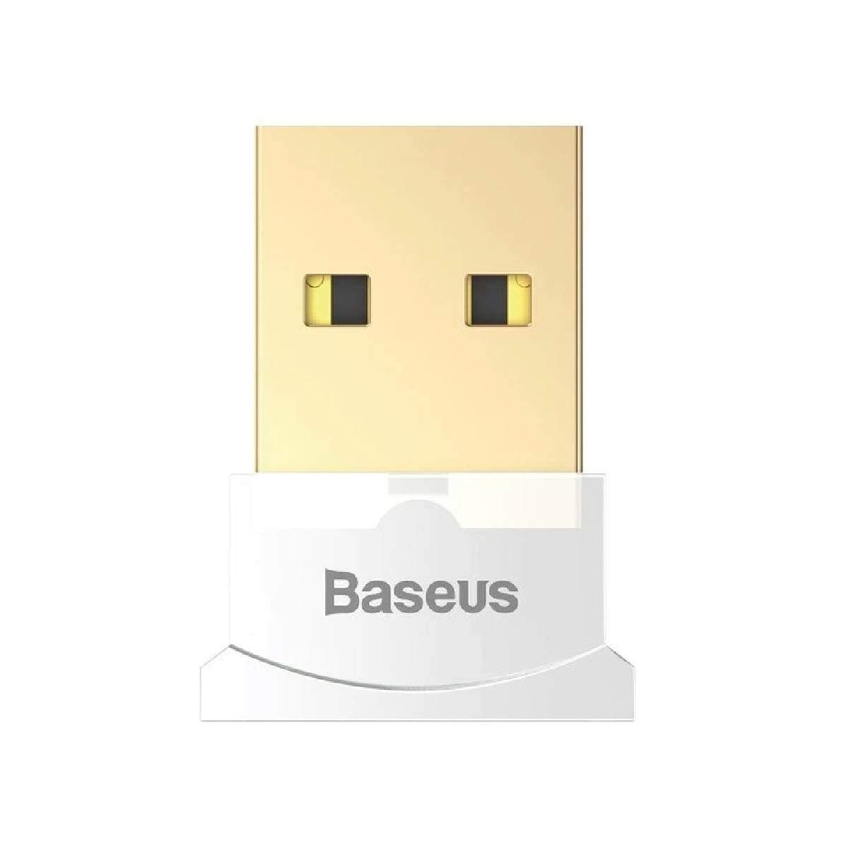 Baseus USB Mini Bluetooth 4.0 Adapter - bluetooth адаптер за компютри и лаптопи (бял)