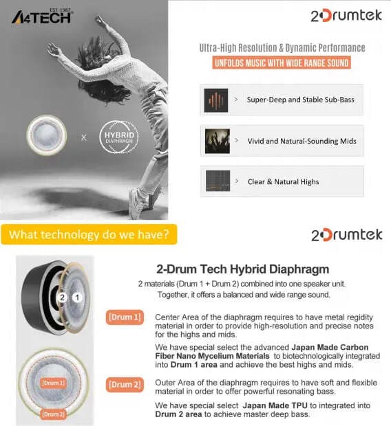 Слушалки Bloody MC750, USB, микрофон, 50mm мембрани, 7.1 виртуален съраунд звук, ANC шумопотискане, за гейминг, черни