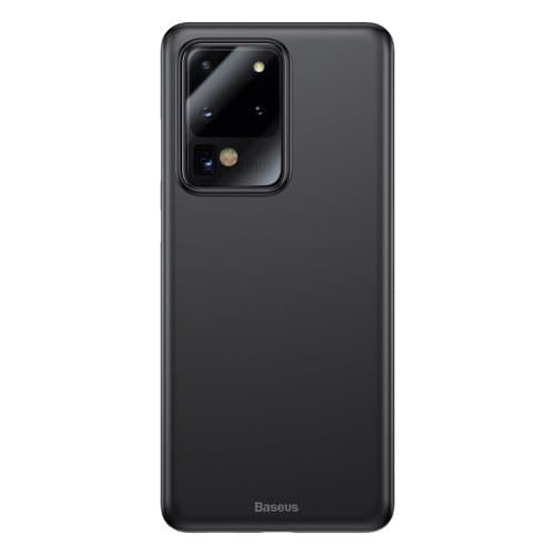 Тънък полипропиленов кейс (0.45 mm) за Samsung Galaxy S20 Ultra - Baseus Wing case (черен)