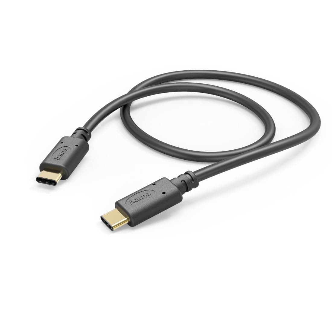 Кабел Hama 201589, от USB-C(м) към USB-C(м), 1m, черен