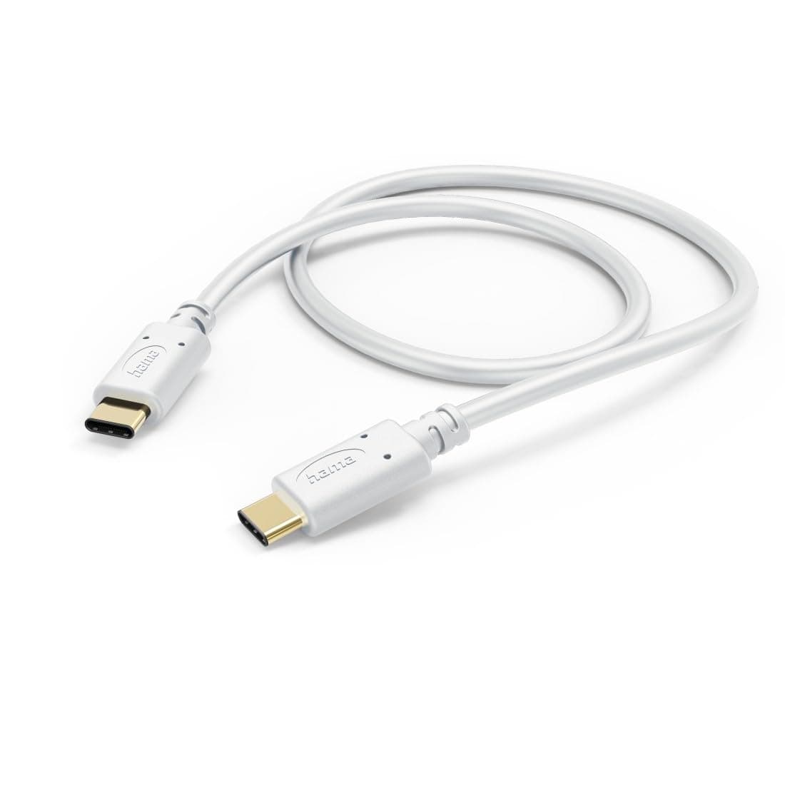 Кабел HAMA 201592, от USB-C(м) към USB-C(м), 1.5m, бял