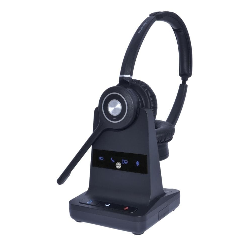 Слушалки JPL Explore DECT (575-385-008), безжични, DECT, шумопотискащ микрофон, до 7 часа време на работа, до 100м обхват, черни