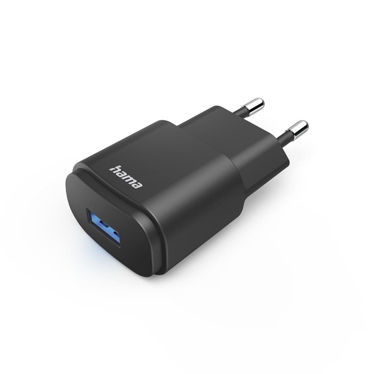 Зарядно устройство Hama 201644, от контакт към USB-A(ж), 5V/ 1.2A, 6W, черно