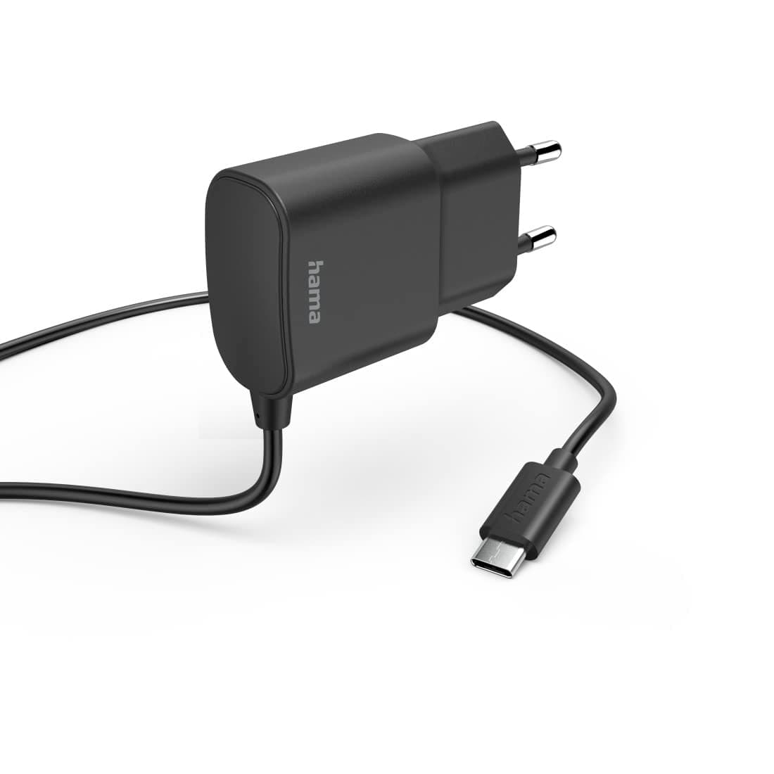Зарядно HAMA 201618, от контакт към USB-C(м), 12W, черно, 1m