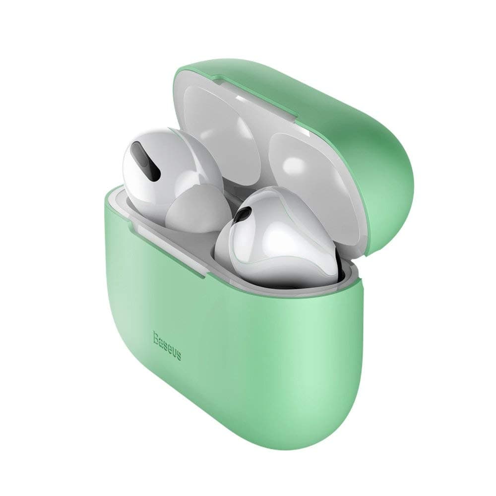 Силиконов калъф за Apple Airpods Pro - Baseus Super Thin Silica Gel Case (зелен)