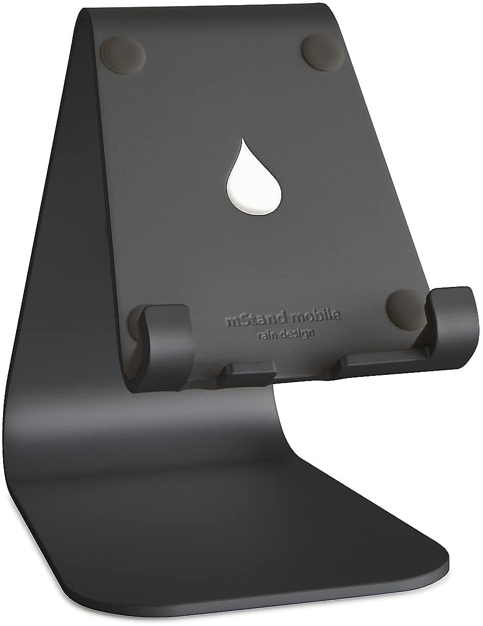 Стойка за таблет/телефон Rain Design mStand mobile, 81 х 111 х 124мм, черна