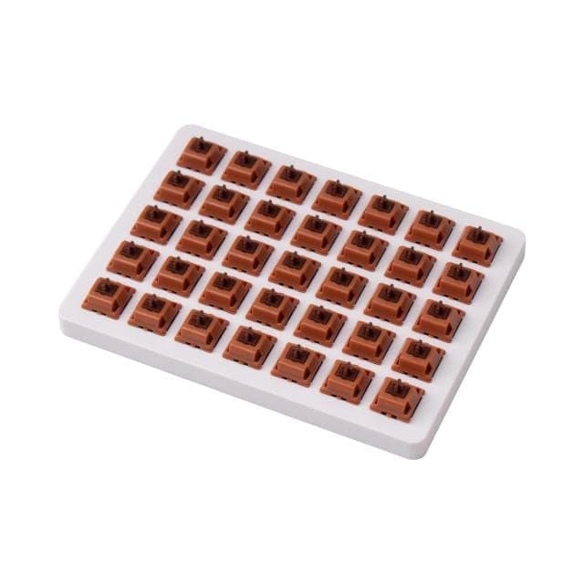 Суичове за механична клавиатура Keychron Gateron Cap, Golden Brown, Switch Set 35 броя, кафяви
