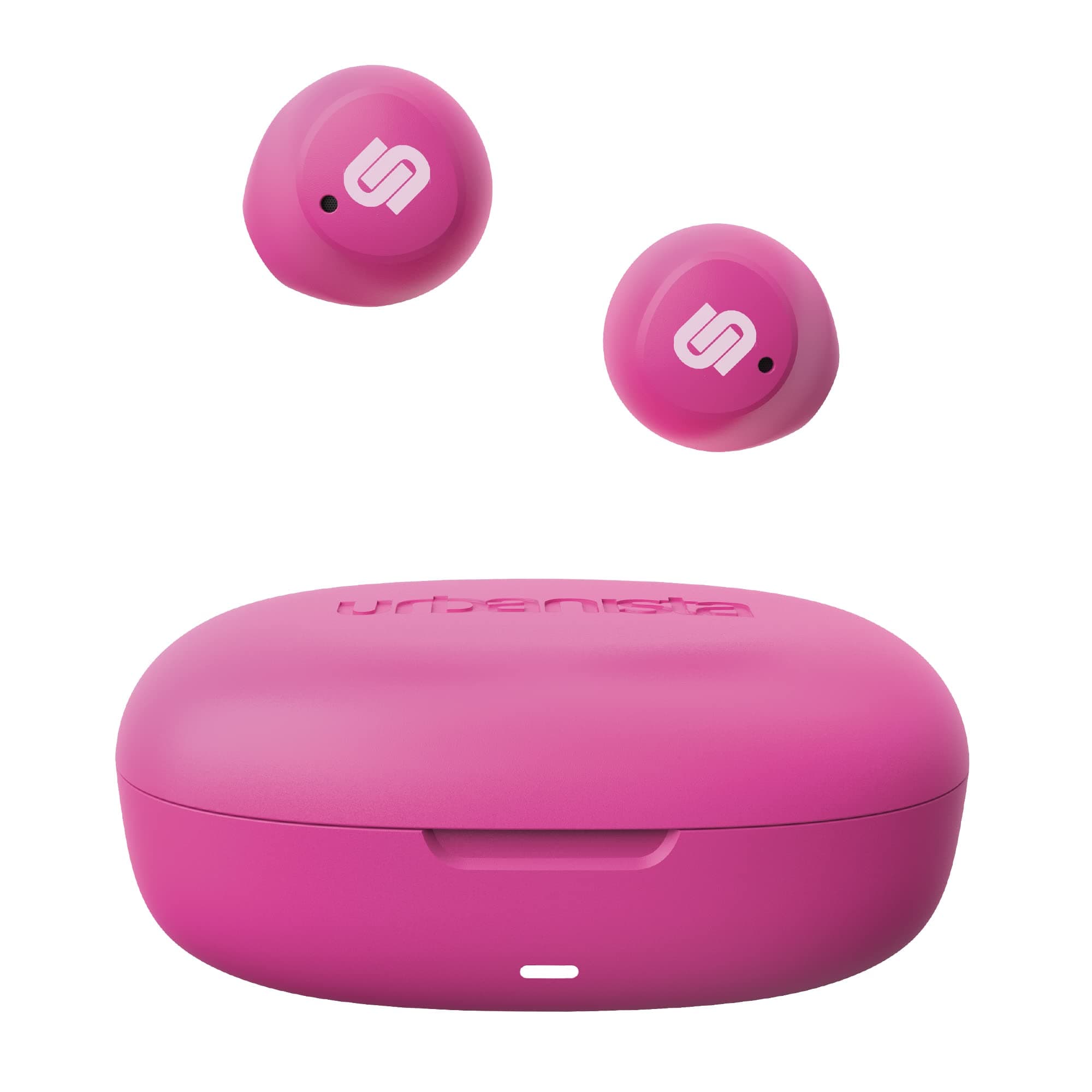 Слушалки Urbanista Lisbon, безжични, Bluetooth, микрофон, 10mm динамични мембрани, съвместими с Google Assistant и Siri, до 9 часа време на работа, розови