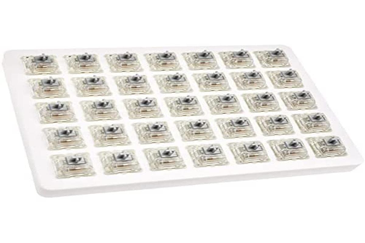 Суичове за механична клавиатура Keychron Cherry MX Silver RGB Switch Set 35 броя, сребристи