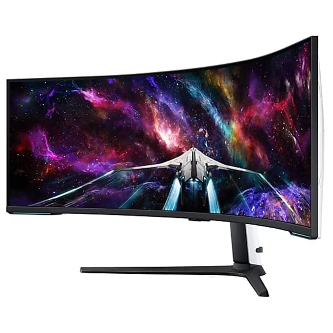 Samsung LS57CG952, 57" Odyssey Neo G95NC 57" Quantum Mini-LED Dual UHD, 7680x2160, 240Hz 1ms, HDMI, USB Hub, White/Black