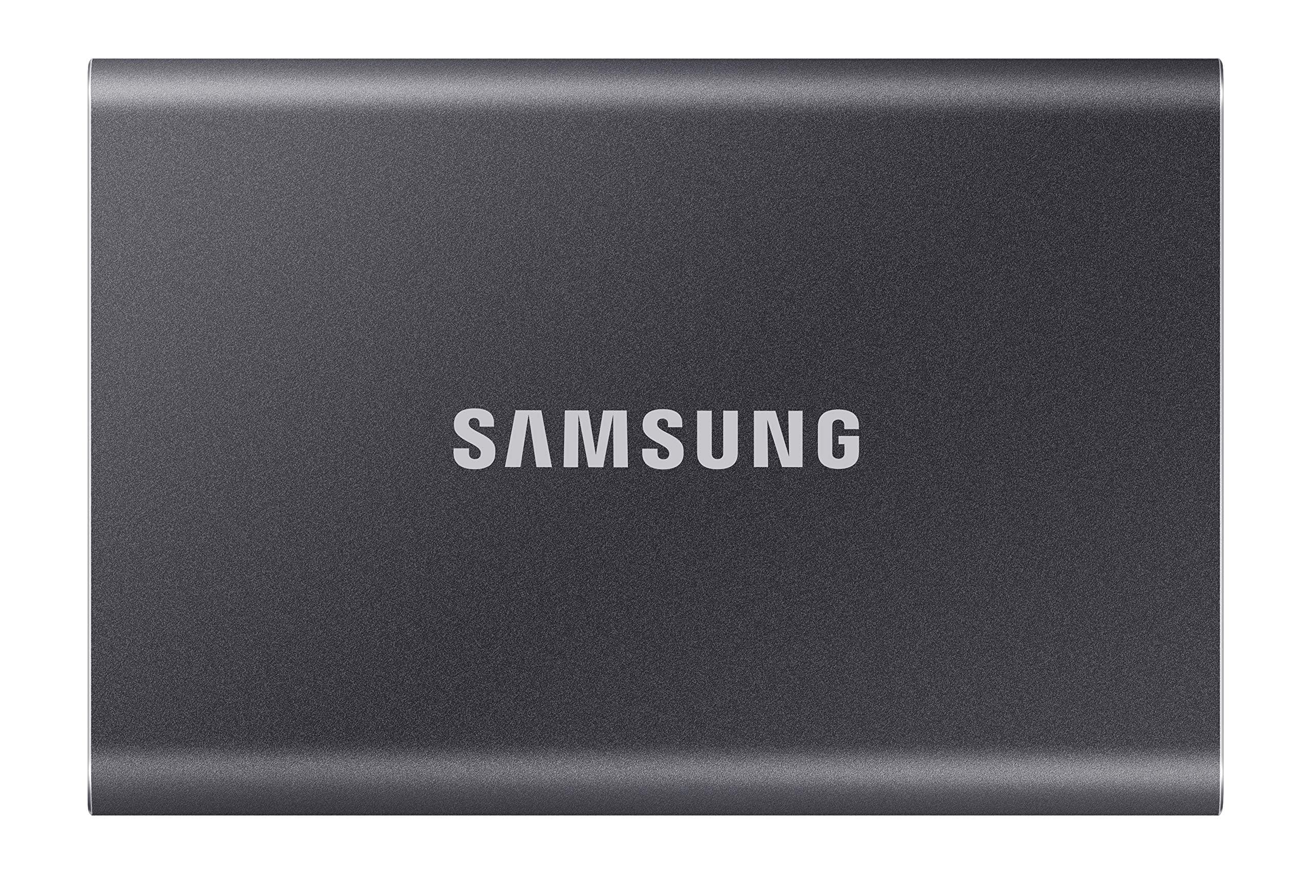 Samsung Portable SSD T7 2TB, USB 3.2, Четене 1050 MB/s Запис 1000 MB/s, Titan Gray