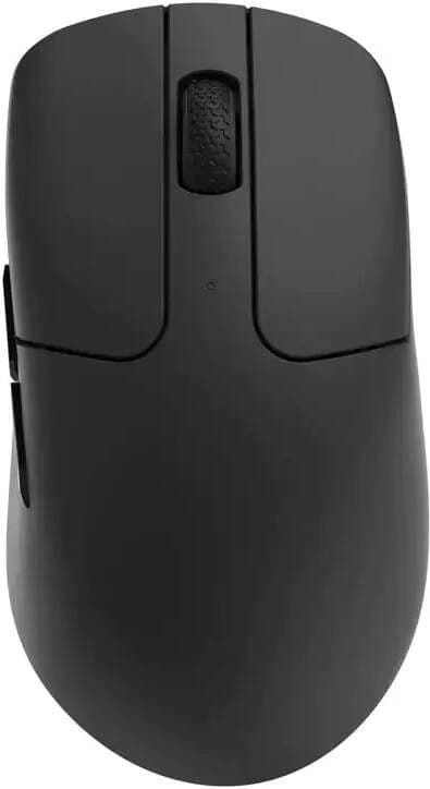 Мишка Keychron M2 Black, оптична (26000dpi), жична/безжична, Bluetooth, 2.4GHz, USB-C, матово черна, PixArt PAW 3395 сензор