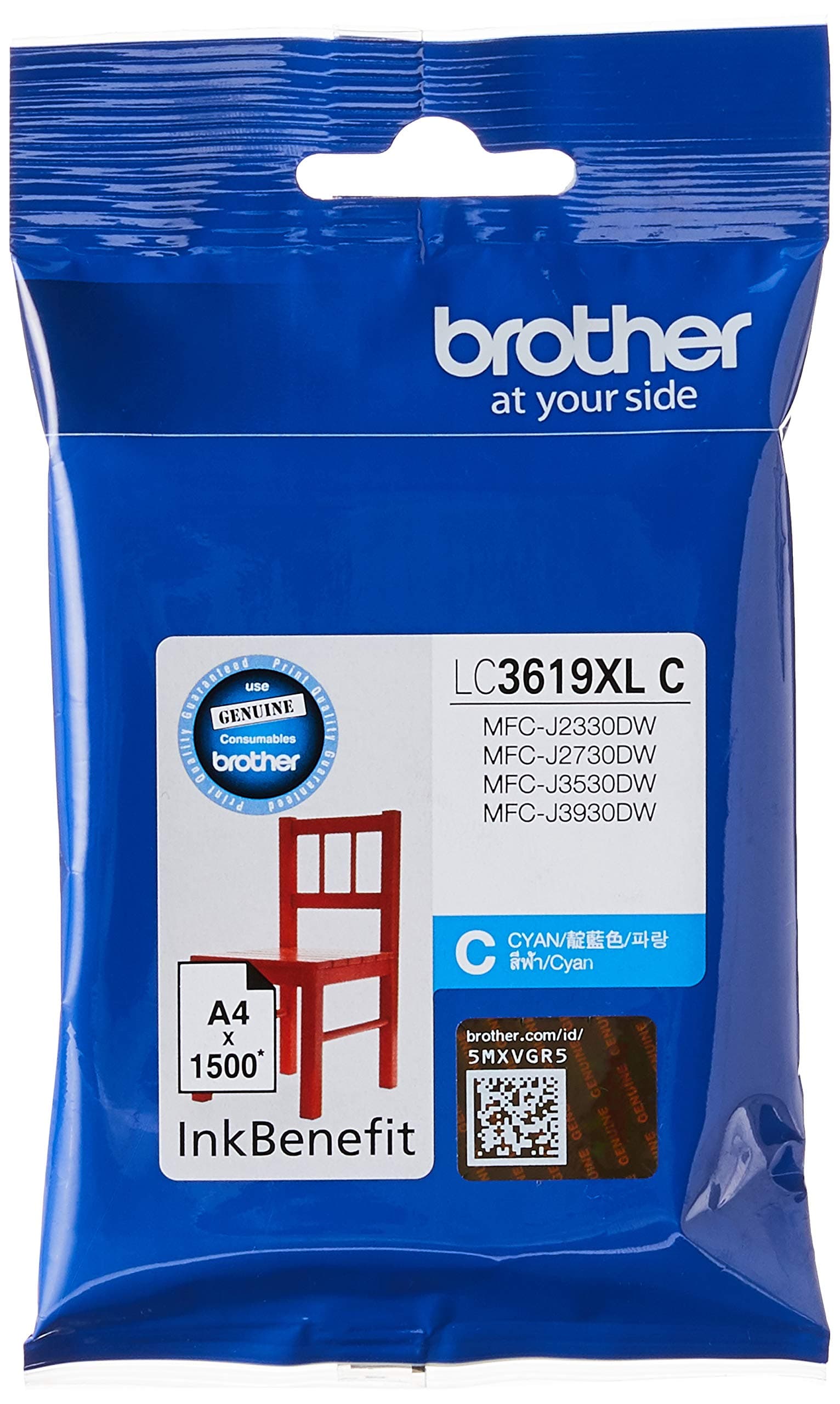 Brother LC-3619XL Cyan Ink Cartridge for MFC-J2330DW/J3530DW/J3930DW