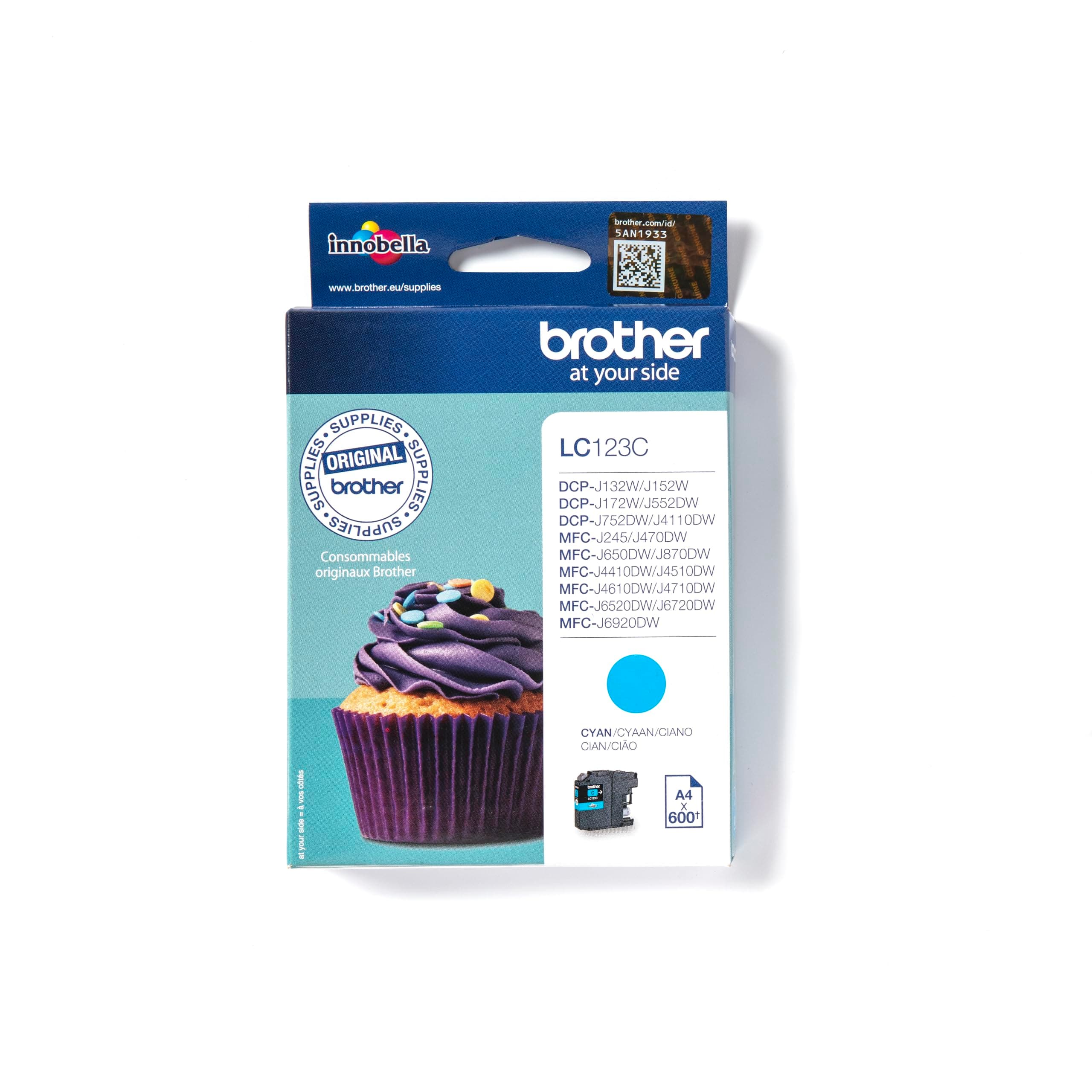 Brother LC-123 Cyan Ink Cartridge for MFC-J4510DW