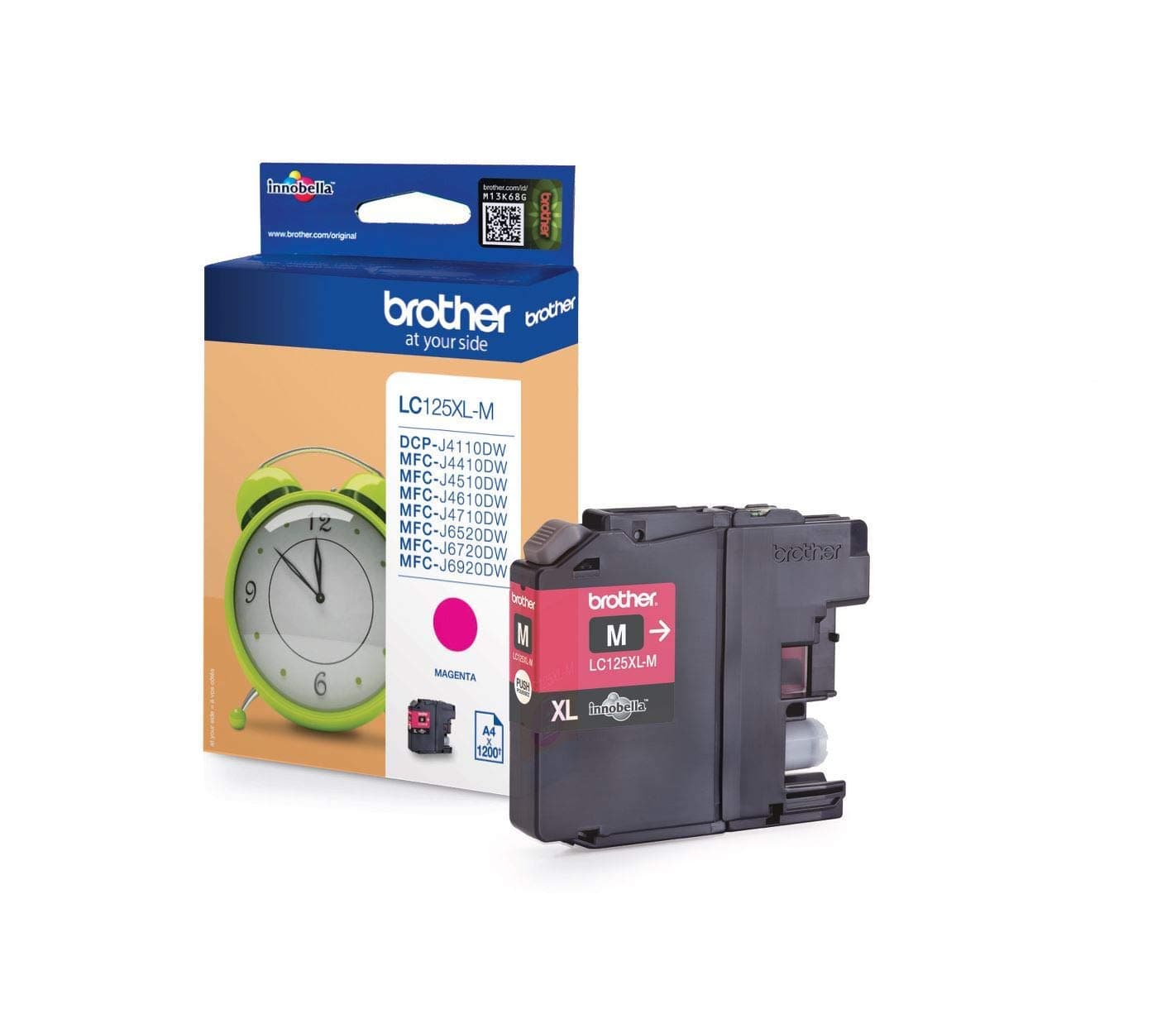 Brother LC-125 XL Magenta Ink Cartridge for MFC-J4510DW