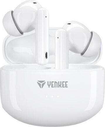 Слушалки Yenkee YHP 08BT, безжични, Bluetooth, микрофон, шумопотискащи, до 7.5 часа време на работа, бели