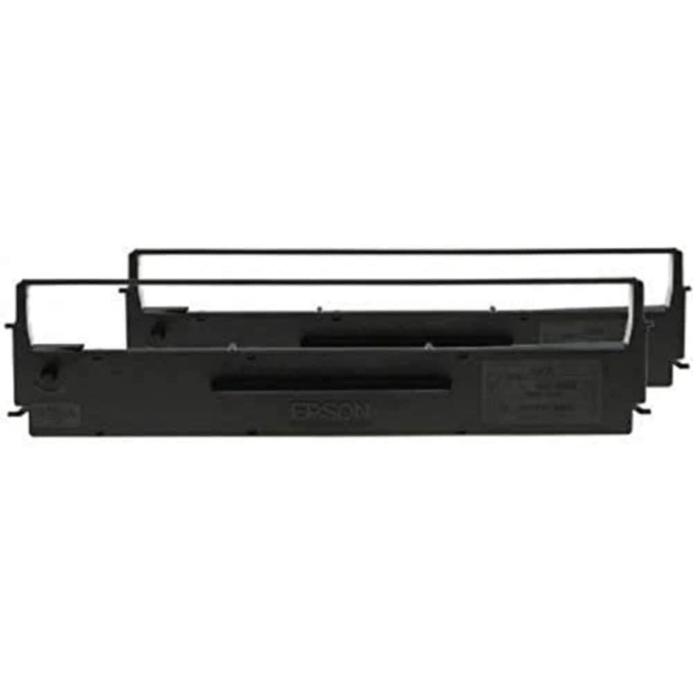 Epson SIDM Black Ribbon Cartridge for LX-350/300+/300+II, Dualpack