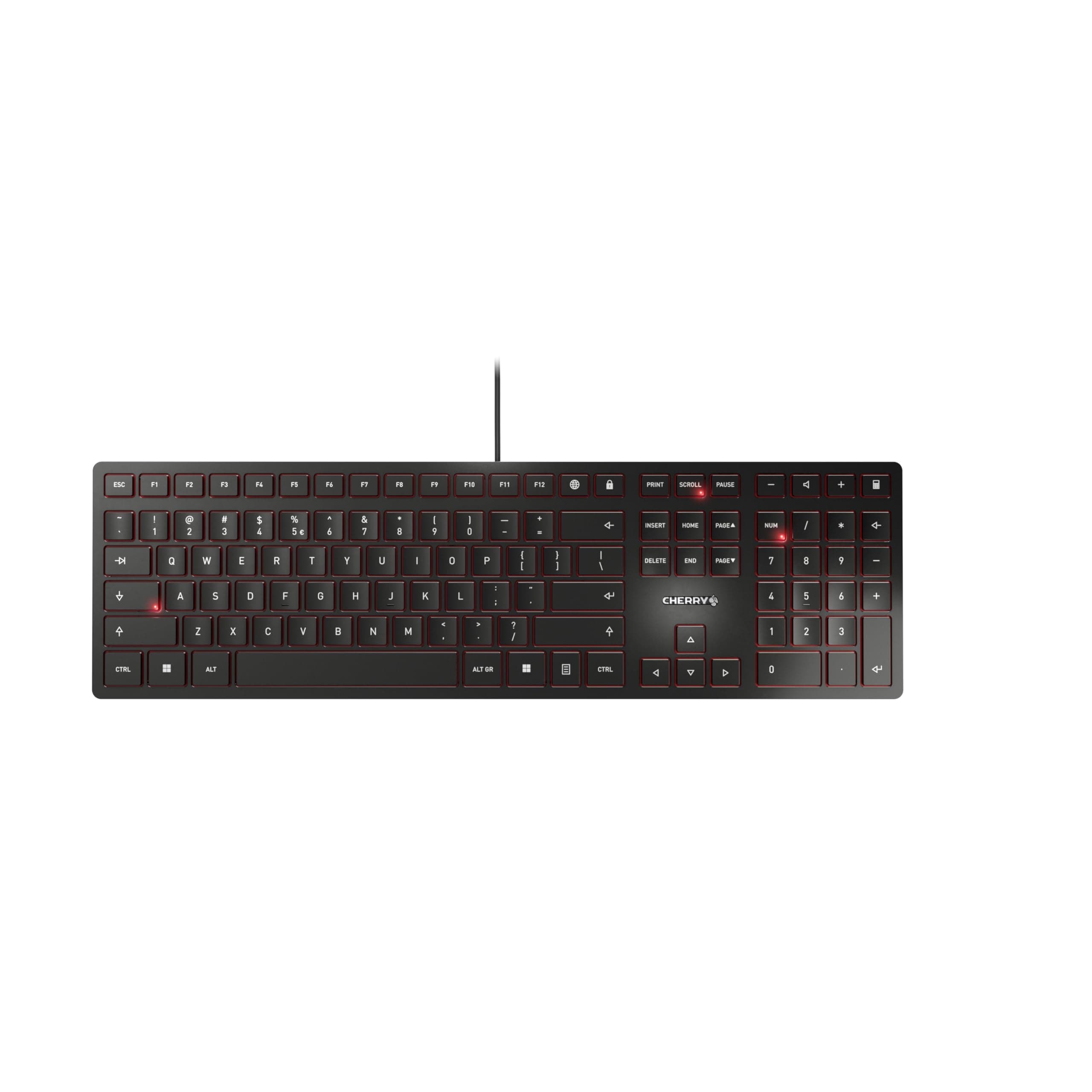 Клавиатура Cherry KC 6000 Slim, черна, USB